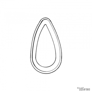 Gasket between license plate holder light and engine lid, (popes nose) German quality