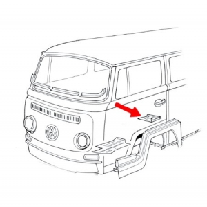 Seat belt panel, left