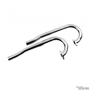 J- tubes chrome as pair