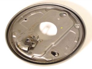 Backing plate, rear left