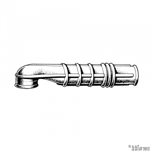 Rubber tube between carburettor and air filter