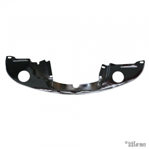 Sheet behind engine, chrome, with heating system without pre-heating