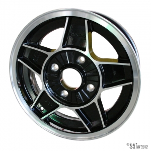 ATS black/polished 15 x 5.5 4 lug (4x130) ET +25