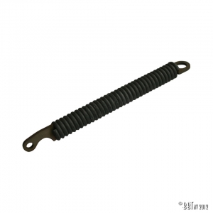 Return spring in central sliding door hinge