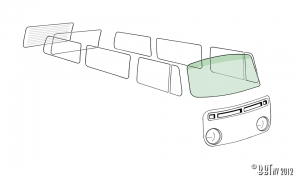 Windshield, green on top green