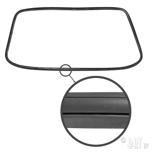 Front window seal 'Deluxe' (Plastic trim)