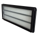 Westfalia louvre window slidingdoor complete, black knob left