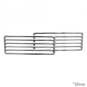2-parts grill, rear engine lid
