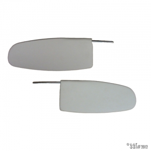 Sun visors, pair, white