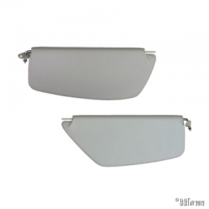 Sun visors, pair, white