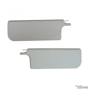 Sun visors, cabrio, pair, white