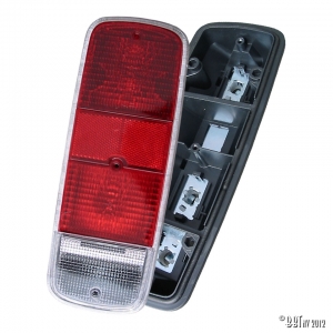 Tail light, red, economy, each