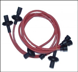 Spark plug wires copper core, red