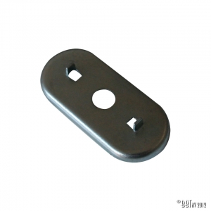 Bracket for rubber slidingdoor lock centering