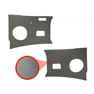 Kick panels, grey plastic, as pair  Type 2 08/64-07/67